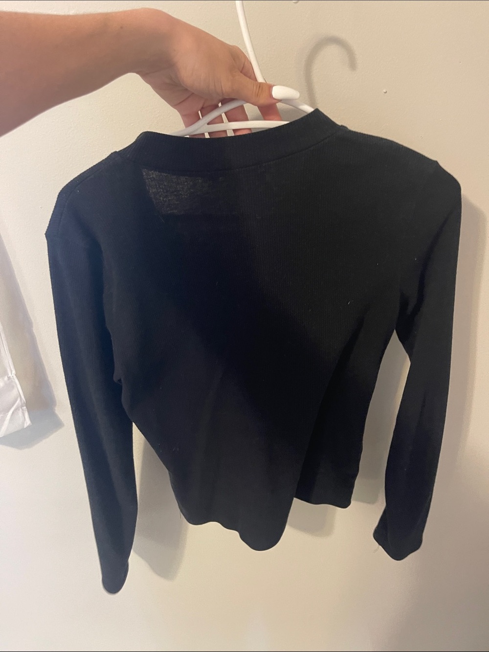 Garage Black Long-Sleeve Half-Zip Top - Picture 2 of 2
